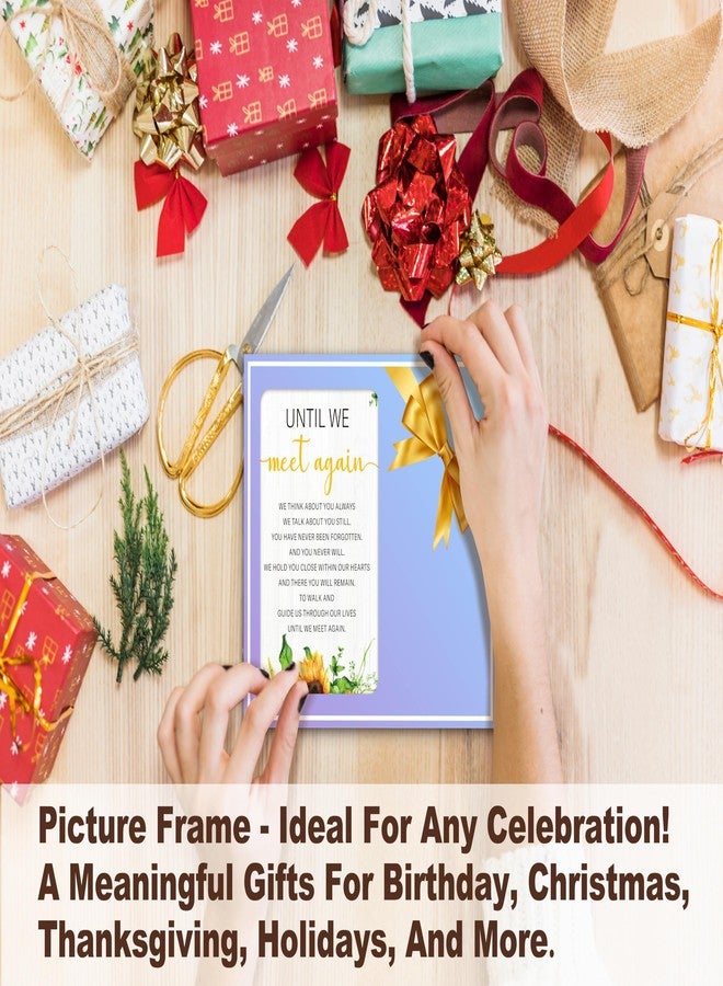 BXVRT Rustic Memorial Photo Frame, 8x10 Inch, Wooden, Sympathy Gifts for Loss of Loved One, Sunflower Themed Bereavement Frame - Image 4